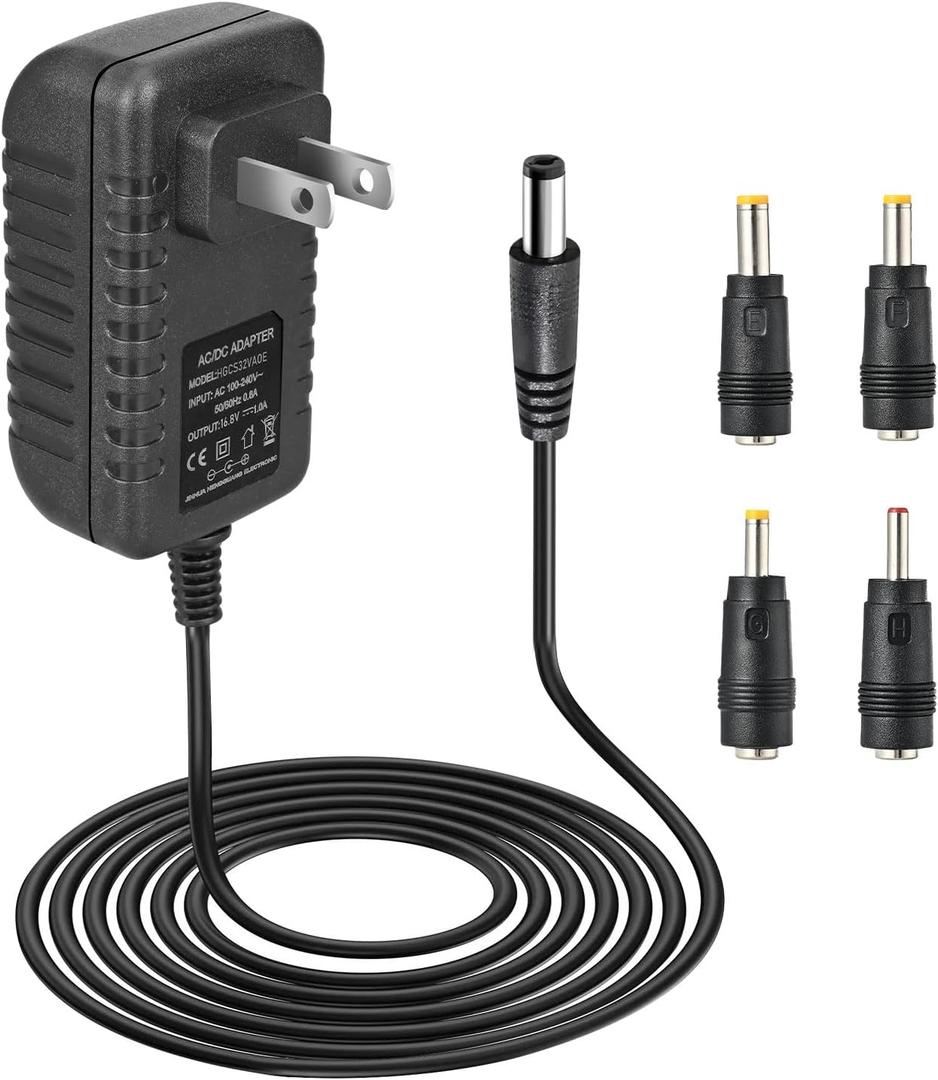 AC/DC 16.8V Massage Gun Charger Compatible with LifePro Sonic, Sonic Mini,Fusion X, Sonic Pro, Youdgee H1 Mini, Mebak 3, Cryotex, jetbu,16.8V 1A Charger Massage Gun Power Supply Cord Cable 1.5m/5F