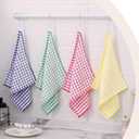 Kitinjoy Cotton 8 Pack Terry Kitchen Dish Cloths, 12 x 12 Inches Super Soft and Absorbent Dish Rags, Quick Drying Dish Towels for Washing Dishes, Mixed Color