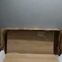 Rovaurx Rattan Storage Cabinet with Doors, Modern Accent Bathroom Floor Cabinet, Sideboard Buffet for Living Room, Entryway, Dining Room and Kitchen, Natural BMGZ108M (29.5"L)