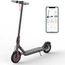 Electric Scooter for Adults - 8.5" Solid Tires/ 350W Motor, 19 MPH Digital Display, Up to 21 Miles Long-Range Commuting Foldable E-Scooter with Dual Braking System and App Control