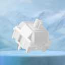 White Silent Creamy Switch, 5-Pin Cherry POM Axis MX Switch, Fox Axis V2 Keyboard Clicker for Gaming Keyboard or 3D Prints(35 Pcs)