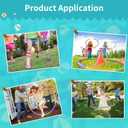 2 Pack Color Hoop - Size & Length Adjustable, Plastic Toys for Kids & Party Games, Gymnastics & Dog Agility Equipment, Christmas Wreath