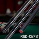 Carbon Fiber Pool Cue Stick 12.5mm Rainbow Tip Low Deflection Pool Stick with Uni-loc Pin Joint and Extension Pool Stick-20 oz