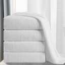 MINCHI 4 Piece Oversize Bath Towels Set, Ultra Soft Absorbent Bathroom Towel for Home and Hotel Shower Towel Oversized Bath Sheet, 35x70 Large Bath Towels 600 GSM, White
