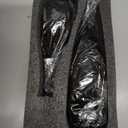 Black and Gold Vase Ceramic Black Vases Home Decor,Modern Minimalist Circle with Hole Decorative Vase, Hollow Ellipse Flower vases for Bookshelf, Fireplace Mantle, Centerpieces,Farmhouse,Rustic Dcor