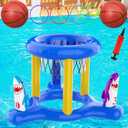 Pool Games Toys Set for Kids, Floating Pool Basketball Hoops & Pool Ring Toss Game, Swimming Pool Toys for Kids Ages 4-8 8-12, Teens, Adults and Family