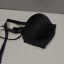 Plusexy Women's Push Up Strapless Bra Thick Padded Underwire Convertible Multiway Bras (Black, 34C)