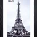 11x17 Picture Frame, Black Wood Poster Frames for Wall Display, 1 Pack