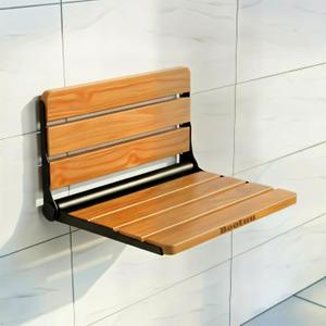 18 inch Folding Shower Seat Wall Mounted Stainless Steel, Extend Thoughtful Care to Your Family