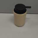 BosilunLife Dish Hand Soap Dispenser - Liquid Pump Soap Dispenser for Bathroom Deco 12oz Ceramic Kitchen Dish Dispenser with Rust-Proof Liquid Pump Modern Refillable Lotion Bottles, Greige