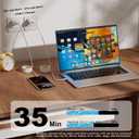 4 x USB C to USB C Cable for iPhone 17 16 15, 60W Type-C Charger Fast Charging Cord for iPad Pro Max Plus Mini Air, 2-Pack Long Braided Phone Charge for MacBook Samsung Galaxy S25 S24 S23 White 6+10Ft