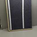 Quartet Bulletin Board, Fabric, 4' x 3', Frameless, High-Density Fiberboard, Oval Office, Gray (7684G)