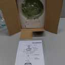 Green Globe Glass Semi Flush Mount Small Hall Ceiling Light, Modern Gold Lighting for Kitchen, Bedroom, Hallway, Porch