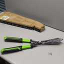 Professional Heavy Duty Hedge Shears 23" - Serrated Blade & Dual Shock Handle, Ergonomic Gardening Clippers with Anti-Rust Coating