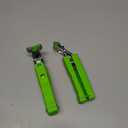 2 Pack Hot Plate Gripper Clips Holder Tongs for Moving Hot Plate Bowls Pizza Pan Air Fryer Microwave Oven with Food Out, Green