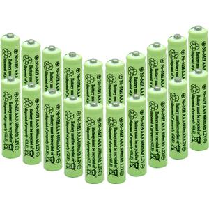 Solar Light Batteries AAA Triple A NiMH 600mAh 1.2V Rechargeable for Garden Solar Lights Remotes Mice(20Pcs)