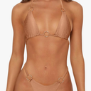 Sexy Bikinis for Women 2 Piece Bikini Spaghetti Strap Swimsuits Solid Color Bathing Swimwear Triangle Bathing Suit,M
