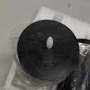 Black Flameless Pillar Candles with Remote, Flickering LED Wax Candles Battery Operated Set of 3