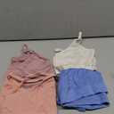 SALIA GIRL Sport Cami Bras Cotton for Teens Girls Training Bras 10-16 with Adjustable Straps Fixed Pads (White/Pink/Blue/Skin)