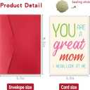 4 x Funny Mothers Day Card, Mothers Day Gift for Mother from Daughter Son