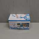 Manual Water Dispenser for 5 Gallon Bottle - Hand Press 5 Gallon Water Dispenser, Secure Fit on Crown Top Jugs - Adjustable Tube Length, Protective Spout Cap, Cleaning Brush, BPA-Free Food Grade (Blue)