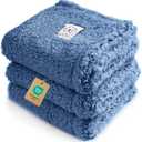 Luciphia 1 Pack 3 Calming Dog Blanket Fluffy Premium Fleece Pet Blankets Soft Sherpa Throw for Dogs Puppy Cat Haze Blue Small (23" x16")