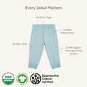 MON CHOU Organic Cotton Baby Pants - 100% Pima Cotton - Lightweight and Breathable Infant Pants for All Seasons (Brown)