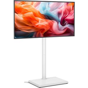 TVON TV Floor Stand for 32 to 60 inch TVs Tall TV Stand with Support Feet, Slim Corner TV Stand Height Adjustable Swivel TV Stands, Max VESA 400x400mm up to 40kg