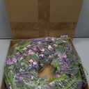 6ft Spring Flower Garland Faux Eucalyptus Greenery with Lavender Purple Daisy Wild Berry Artificial Vine for Easter Wedding Arch Decor Baby Shower Garland Mantle Table Centerpiece