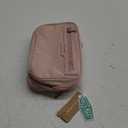 BAGSMART Travel Makeup Bag, Make Up Bag with Multiple Compartments for Organizer, Compact & Durable Cosmetic Organizer for Women for Travel Accessories (Pink