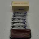 6 pack Executive Style Reading Glasses Men - Durable Readers with 99% Blue Light Blocking - Comfortable Fit with TR90 Frames (Black)