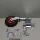 WOOSKY Spring Loaded Tube Gate Casters 8 Rubber Tire Heavy Duty Gate Caster Wheels with Hardware for Tube Gates, Metal Gates, Wooden Gates, Fence Gates, Swing Gates, 800 Lbs Load Capacity