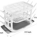 Baby Bottle Drying Rack,3-Tier Large Capacity Countertop Organizer with 360° Ventilation, Removable Drip Tray, Non-Slip Base – Easy to Clean Bottle Holder for Baby Accessories