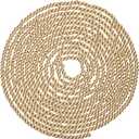 Boao 1 Piece Christmas Wooden Bead Garland 19.7 ft Round Farmhouse Vintage Wood Bead Garlands for Xmas Decoration Supplies (Gold)