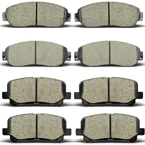 ALADICHE 8pcs Ceramic Brake Pads Compatible with 2011,2012,2013,2014,2015,2016,2017 Honda Odyssey