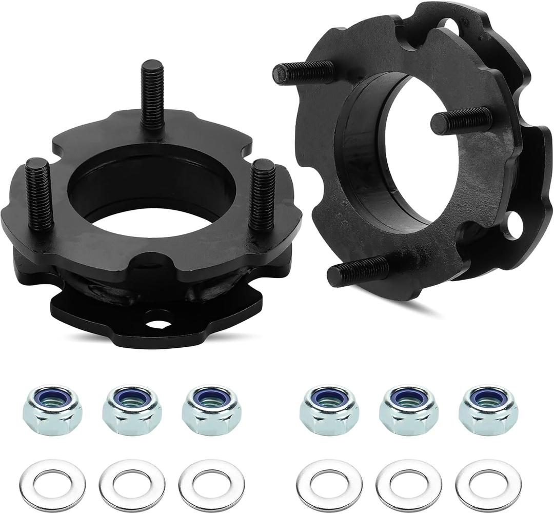 2" Front Leveling Lift Kit Strut Spacers Compatible with 2015-2022 Chevy Colorado, GMC Canyon, Raise Front Suspension Struts by 2 inch, Set of 2