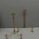 Gold Plate Stand, 12 Inch Decorative Holder for Displaying Platters, Heavy-Duty Metal Easel Stand for Picture, Photo Frame, Books and Round Objects, 2-Packs