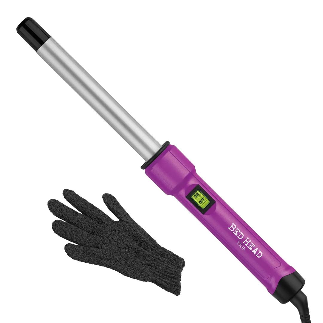 Bed Head Curlipops .75 Tourmaline Ceramic Styling Iron | Clamp-Free Curling Wand | for Natural-Looking Curls & Short Hair (3/4 Inch)