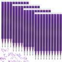 0.7 mm Erasable Gel Ink Pen Refills Compatible with Frixion Friction, Smooth Writing Multicolor Retractable Fine Point Pen Refill for School Office Home Art (Purple, 40)