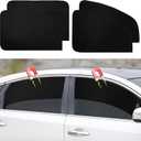 Ovege Car Window Shades Magnetic 4pcs-Blackout Side Window Shade for Baby in Car Privacy Curtain UV Protection