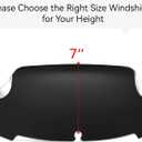 Windshield for Street Glide, 7" Wave Windshield Wind Splitter Windscreen Air Deflector for Harley Touring Street Glide Electra Glide 2014-2024 Accessories, Dark Tinted