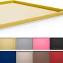 Hubulk Dog Feeding Mat,100% Waterproof Food Grade Silicone Pet Food and Water Bowl Placemat, Dishwasher, High Raised Edge to Prevent Spills, Nonslip Tray to Stop Messes on Floor28"x18"x0.8", Yellow