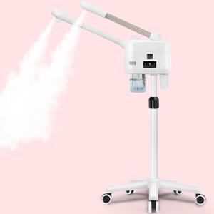 Professional Facial Steamer, 2 in 1 Facial Steamer with Hot&Cold Nozzle, Esthetician Face Steamer with Digital Display for Spa, Salon and Home Use