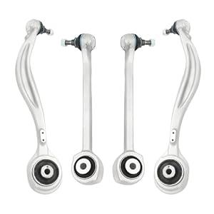 4pcs Front Lower Forward Rearward Control Arms with Ball Joint Suspention Kit fit for 2013-2015 Mercedes Benz GLK250, 2010-2015 Mercedes Benz GLK350