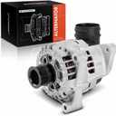 A-Premium Alternator Compatible with BMW E53 Series X5 2004 2005 2006 3.0L, 12V 140A 6-Groove Pulley Clockwise, Replace# 12317530086, 12317532627