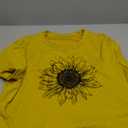 Women's Casual Summer Crop Top Cute Sunflower Graphic Crop Top for Teen Girl, Size M