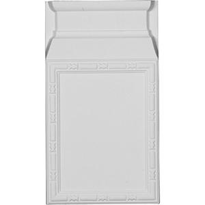 Ekena Millwork PB06X11X01OD Odessa Bead & Barrel Plinth Blocks, 6 1/2"W x 11 5/8"H x 1 5/8"P, Primed