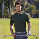 Mens Golf Shirt Short and Long Sleeve Moisture Wicking Dry Fit Performance Solid Casual Pique Golf Polo Shirts for Men (XXL)