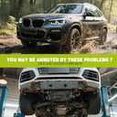 Engine Splash Shield Fit for BMW X3 X4 2011 2012 2013 2014 2015 2016 2017 Lower Engine Case Guard Under Engine Cover Fit for BMW F25 F26 Ront Engine Guard Mud Flaps Including Screw Hardware