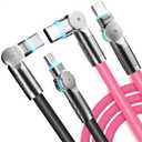 USB C to USB C Cable 10ft 240W 2-Pack USB 2.0, Type C Charging Cable for iPhone 15, Samsung Galaxy S23, MacBook Pro 2020, iPad Pro, iPad Air 4, Pixel and More. Black+Pink